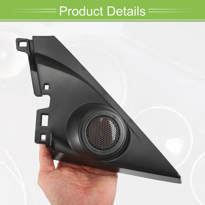 Pair A Pillar Door Tweeter Speaker Cover Trim for Honda Civic (2016–2019) Black