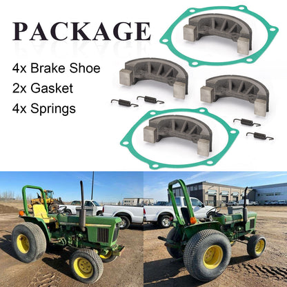 Set of 4 Brake Shoes with Springs for John Deere 750 770 790