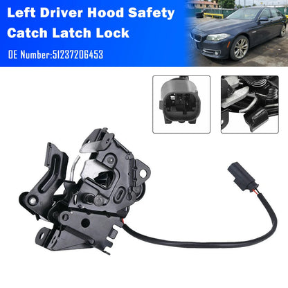 Hood Lock 51237206453 for BMW 528 535 640 650 740 M5 M6 (2009–2016)