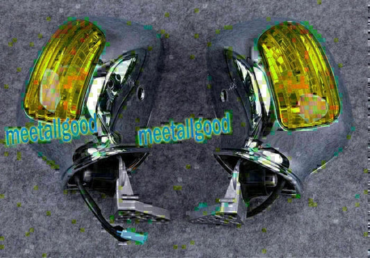 Left Right Mirror for HONDA GL1800 Goldwing (2001-2011) Silver Metallic