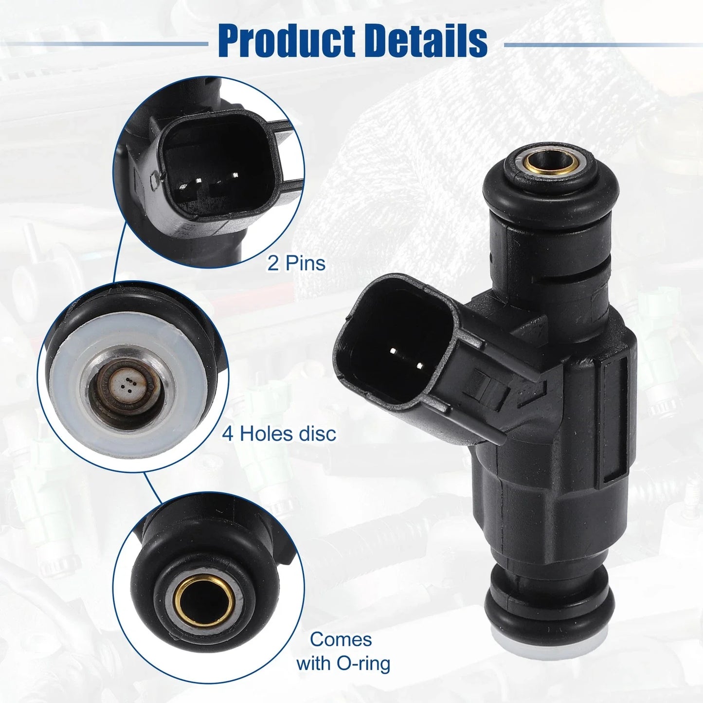 6 x Fuel Injector Nozzles for Chevrolet Equinox 3.6L (2008-2009)