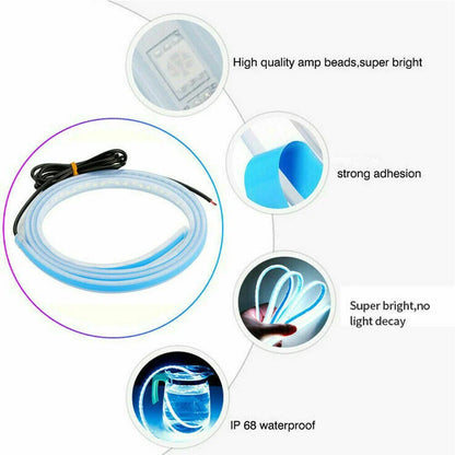 180cm Flexible Daytime Running Light Strip for Car (No Year Specified)