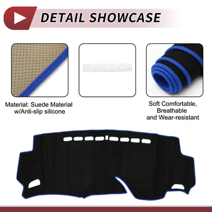 Dashboard Dash Cover Mat for HONDA Shuttle 2015-2024 Sun Protector Pad Black Blue