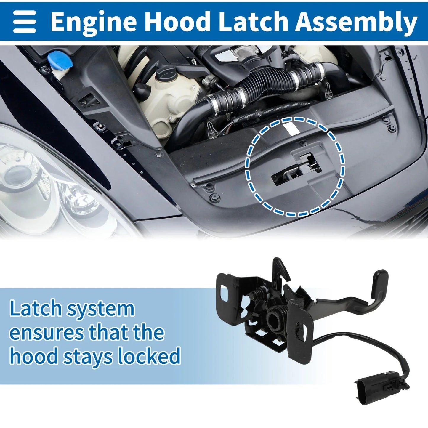 Hood Latch Assembly for Chevrolet Colorado Pickup (2015-2018) 1 x Pcs