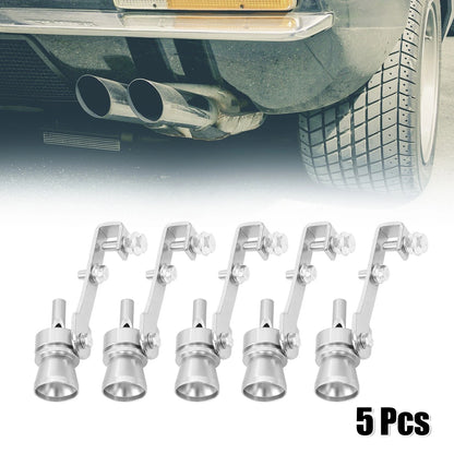 5pcs Turbo Sound Exhaust Muffler Pipe Whistle for Universal Cars