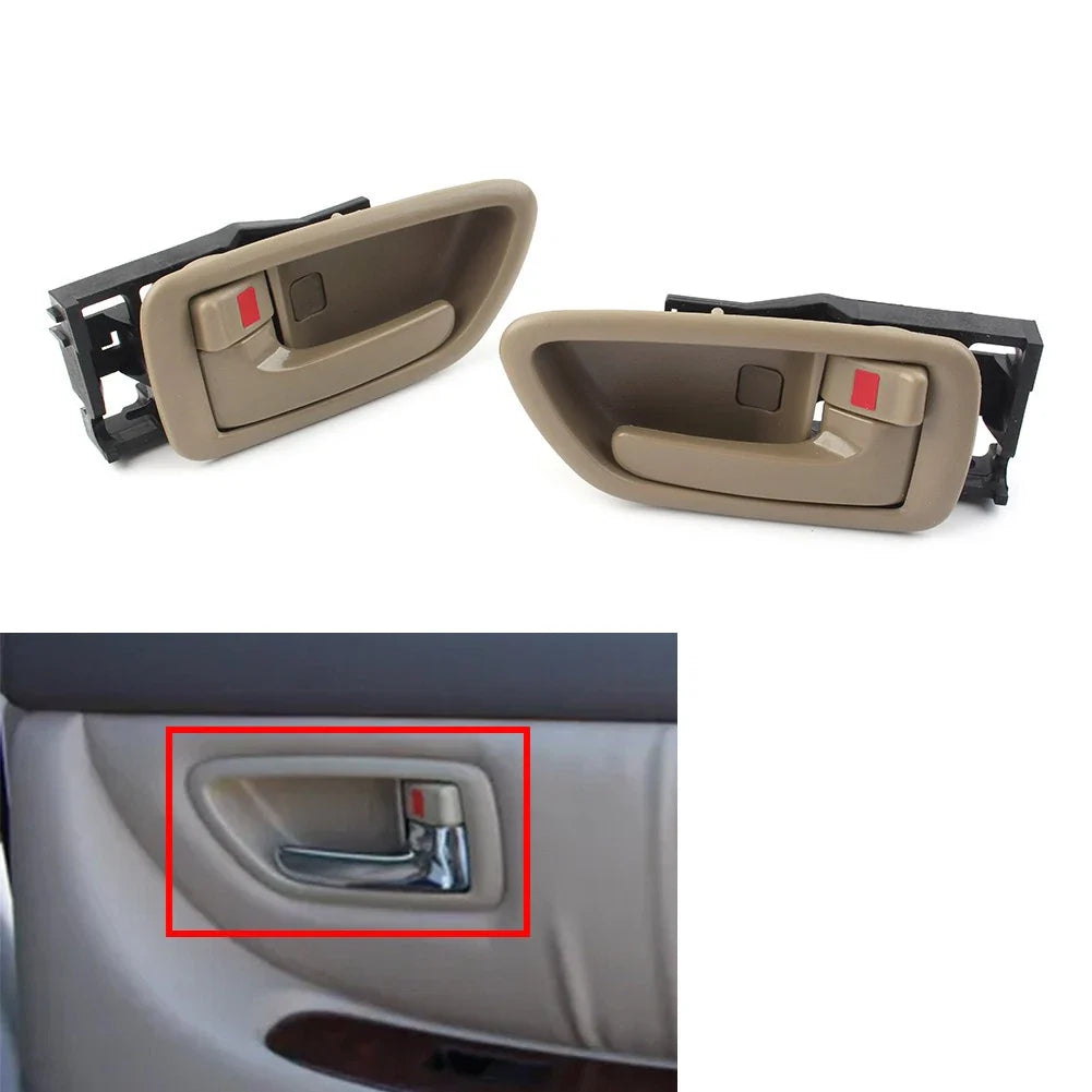 Gray Stone Chrome Interior Door Handle Set for Toyota Avalon (2000-2004)