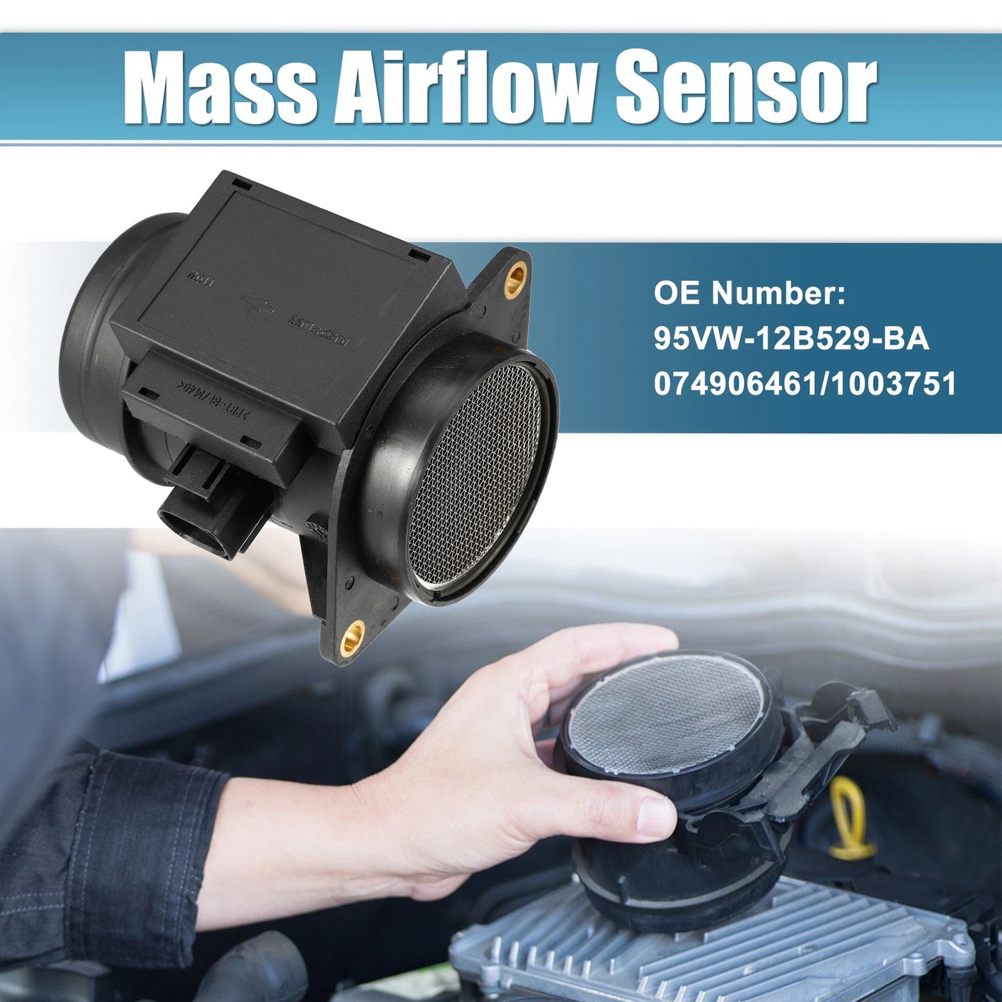 Mass Air Flow Meter MAF Sensor for VW Passat Jetta 1.9TDI (1996–1997)