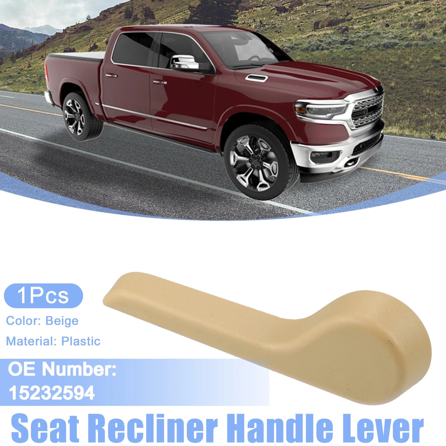 Seat Recliner Handle Lever for Chevrolet Avalanche (2002–2013) Beige