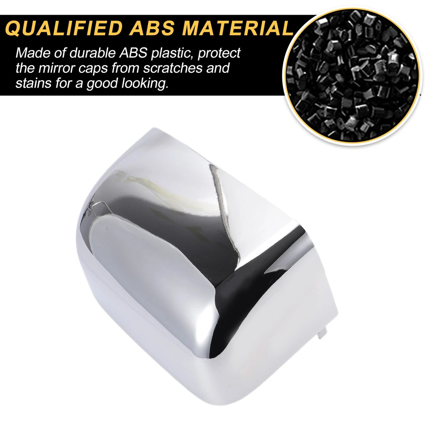 Set of 2 Rearview Mirror Cover Caps Chrome for Ford Excursion F150 F250 F350