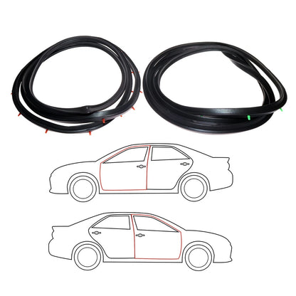 Set of 4 Door Weatherstrips for Toyota Corona (RT100–RT118)