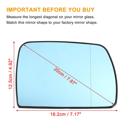 Right Side Mirror Glass for BMW X5 (2000–2006) No. 51167039598