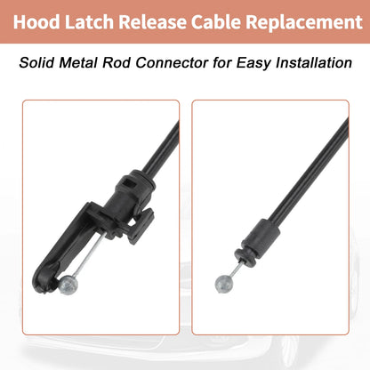 Front Hood Latch Release Cable for Volkswagen Jetta Sedan (2011–2017) No. 5C7823531