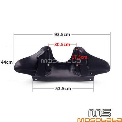 Black ABS Batwing Fairing for Harley Softail Fat Boy FXST FLHR FLSTF (2000-2017)