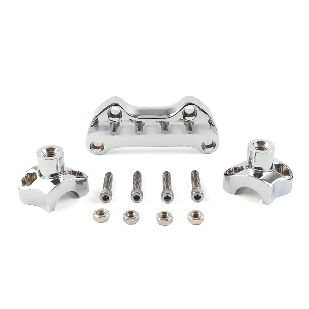 1.7" Handlebar Risers for Harley Dyna, Street Bob, Softail, Sportster (2006-2023)