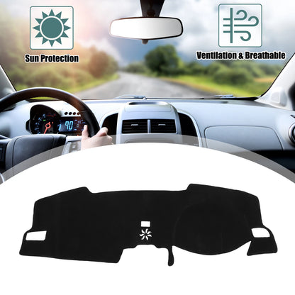 Dashboard Cover Mat for Honda Civic (2020–2023) - Black Polyester Non-slip