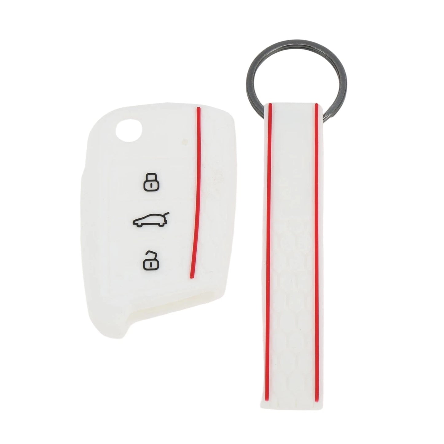 TPU Silicone Car Key Case for VW Golf 7 (2013–2020) - 3 Buttons