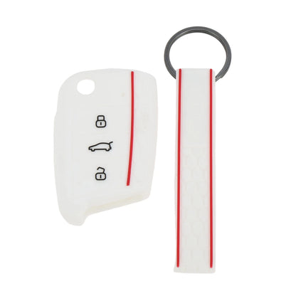 TPU Silicone Car Key Case for VW Golf 7 (2013–2020) - 3 Buttons