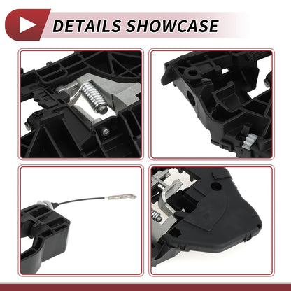 Rear Right Door Handle Carrier for Mercedes-Benz W251 (2006–2013) Black