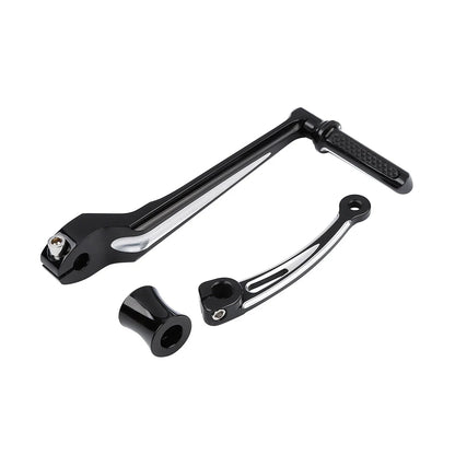 Black CNC Shifter Lever Set for Harley Street Glide, Softail (1986-2023)