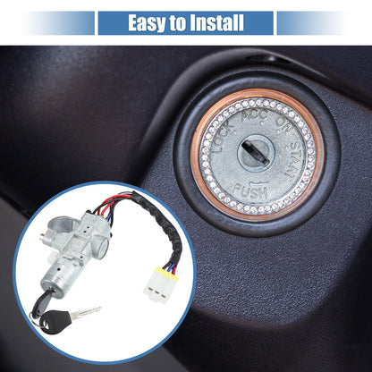 Ignition Switch Cylinder Set with Keys for Nissan Hardbody (No.D87002S900)