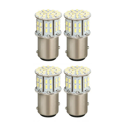 1157 BAY15D 4pcs 50SMD LED Tail Stop Light Bulbs 6000K Pure White for Vehicles