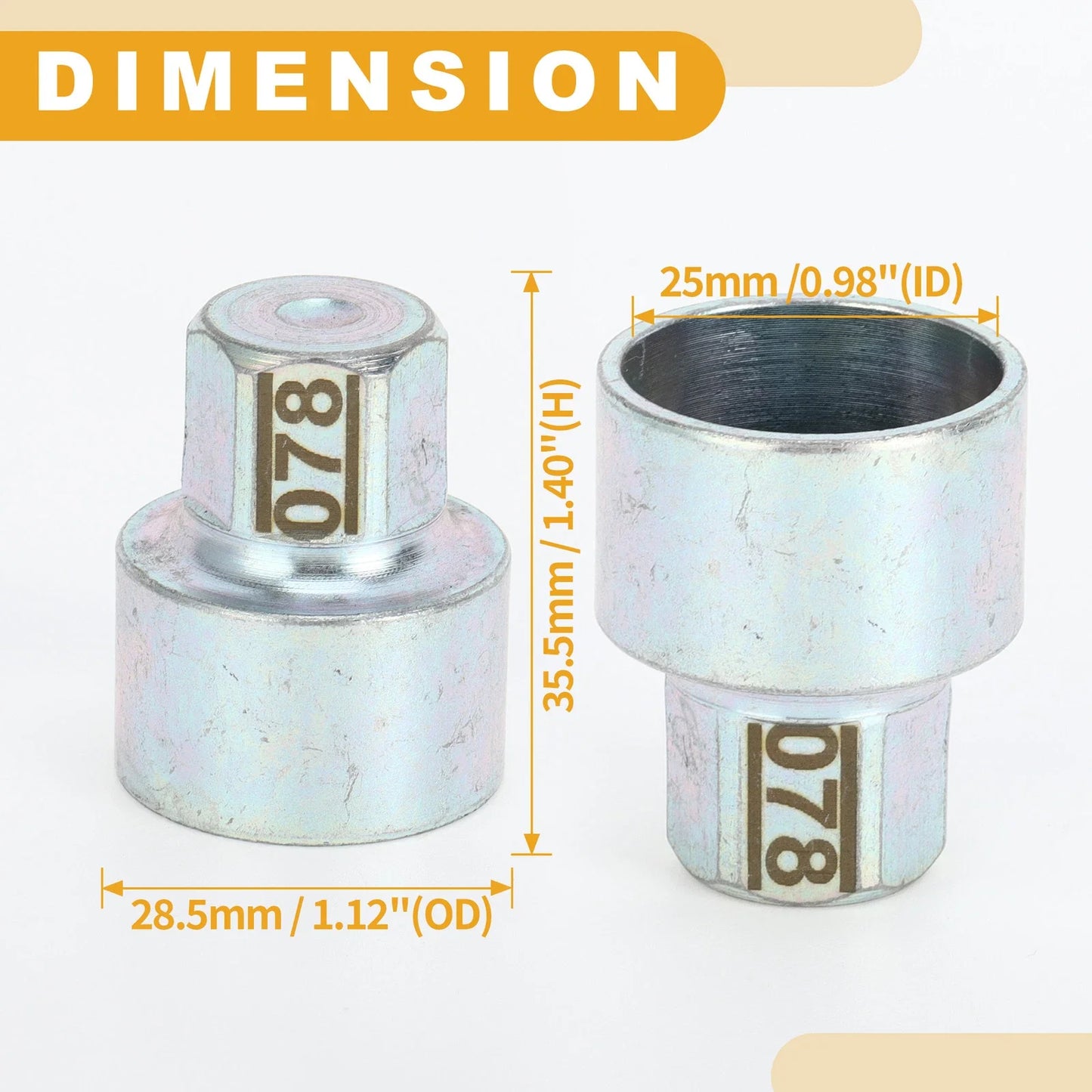 Wheel Lock Lug Nut Antitheft Screw Key Socket for BMW MINI COOPER