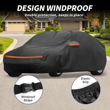 Waterproof Car Cover for Nissan Skyline (All Weather, Black, Aluminum Film)