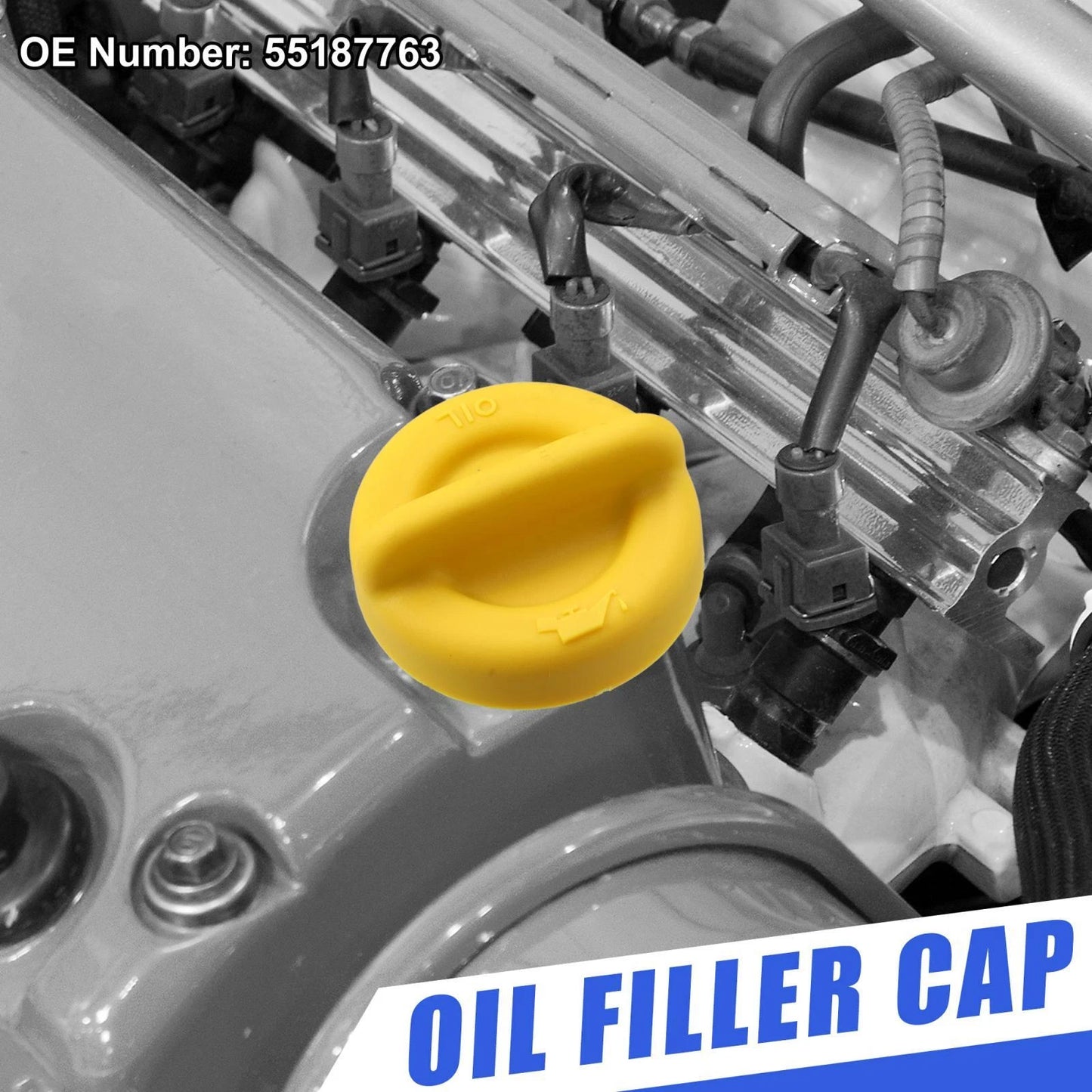 Oil Fuel Tank Cap with Gasket 55187763 for Alfa Romeo