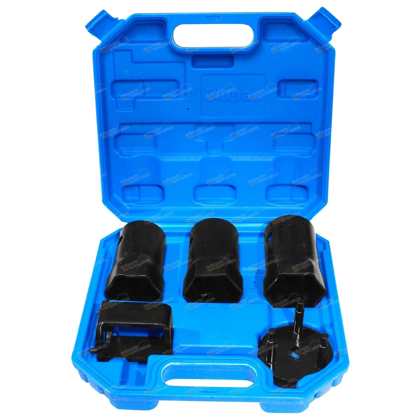 Set of 5 Hub Nut Sockets for Land Cruiser, Patrol, Hilux, Rover, Navara