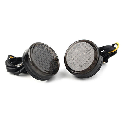 12V LED Round Smoke Turn Signal Indicator Light for Car (No Year Specified)