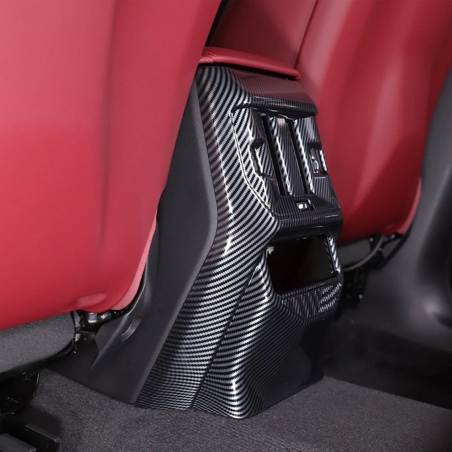 Carbon Fiber ABS Rear Air Vent Anti-Kick Cover for BMW X3 G45 (2025–2026)