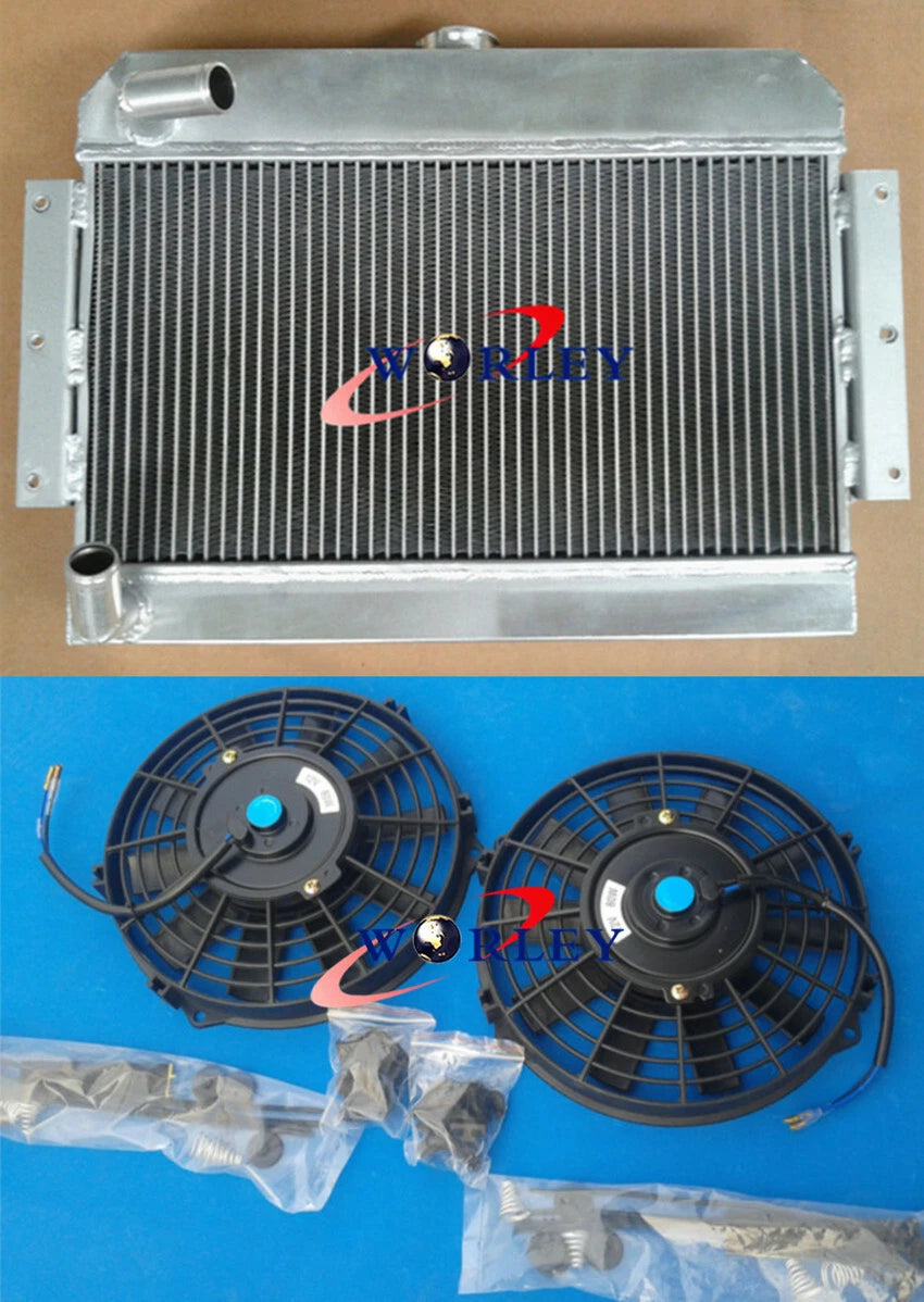 56MM Aluminum Radiator with Fan for MG MGB GT/Roadster (1968–1975)