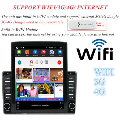 9.7" Vertical Android 13 Stereo Radio GPS for 2004-2010 Toyota Sienna