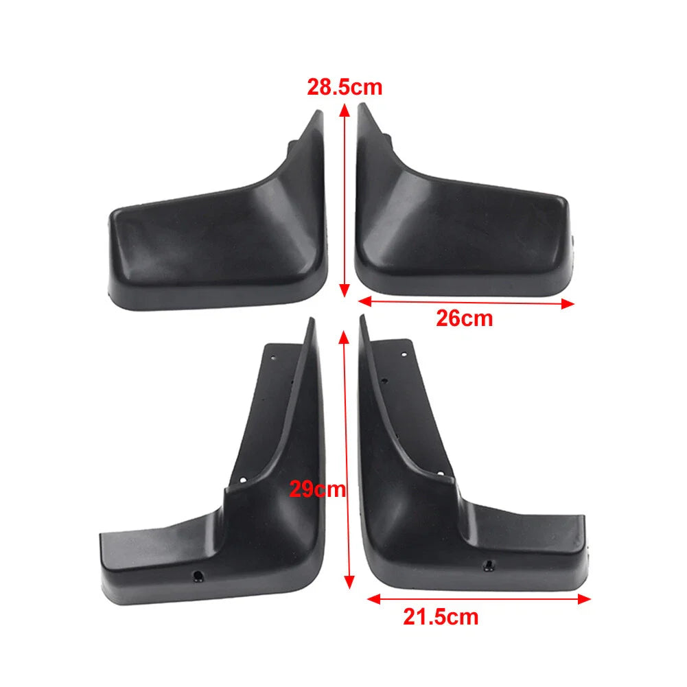 4 x Plastic Wheel Mud Flaps for Suzuki Grand Vitara (2006-2015)