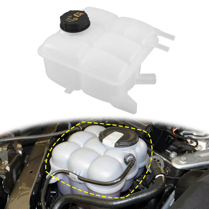 Coolant Radiator Reservoir Tank 1425193 with Cap for Volvo V50 S40 C30 C70 (2004–2012)