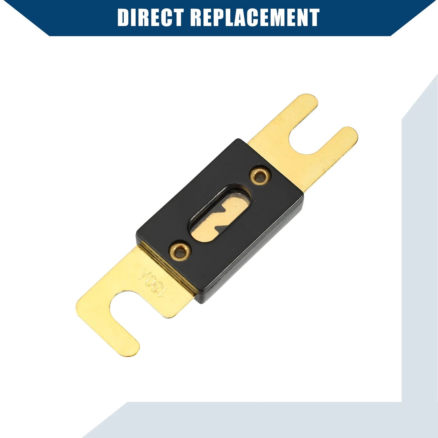 2X ANL Fuse 130A for Car Motorcycle Boat (Gold Tone Black)