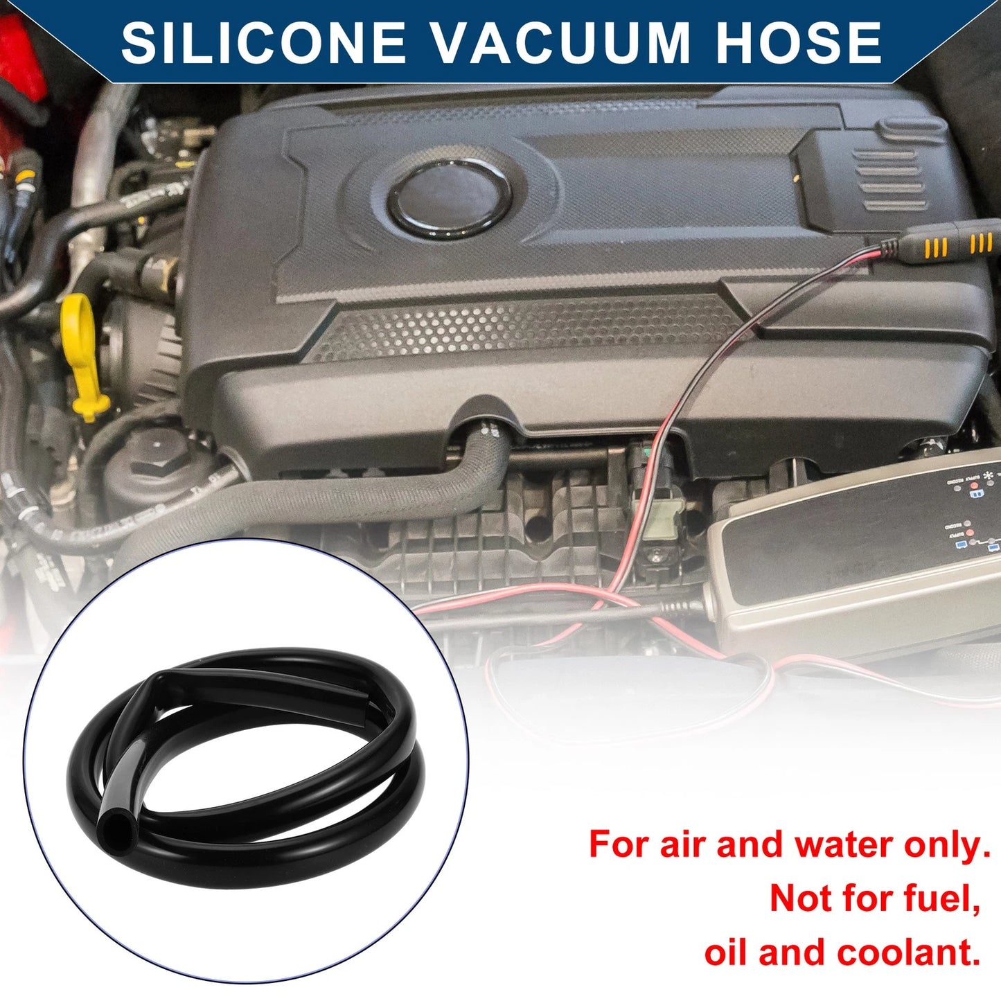 Silicone Vacuum Tubing Hose 5.5FT 13/16" 20mm ID 3.5mm Thickness