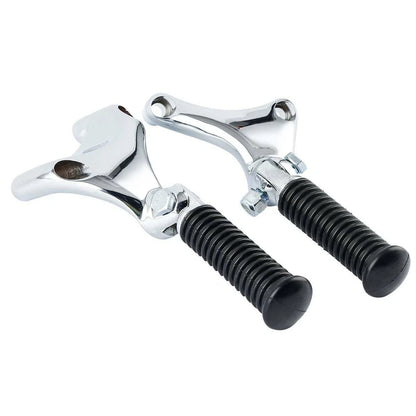 Chrome Passenger Footpeg Mounts for Harley Sportster 883 1200 XL883L (2004-2013)