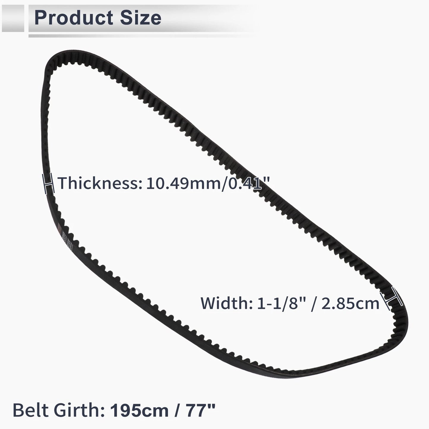 Drive Belt VBelt for Harley Davidson Electra Glide, Road King (2004–2006)