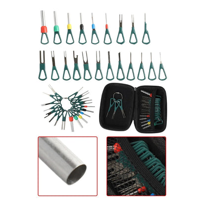 21-Piece Wire Connector Pin Removal Tool for Automotive Wiring