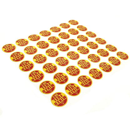 Set of 42 Weatherproof Fuel 50:1 Stickers for Commercial Use