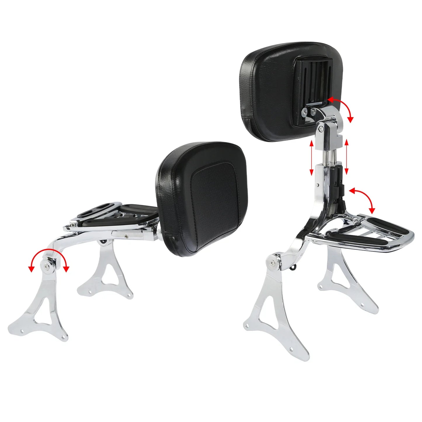 Driver & Passenger Backrest for Harley Electra Glide (2014-2024) Chrome