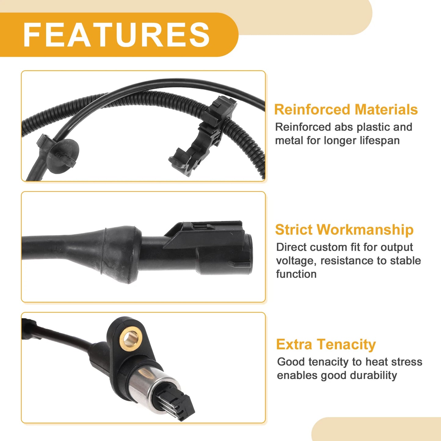 ABS Wheel Speed Sensor No.F81Z2C204AA for Ford Excursion (2000–2005)