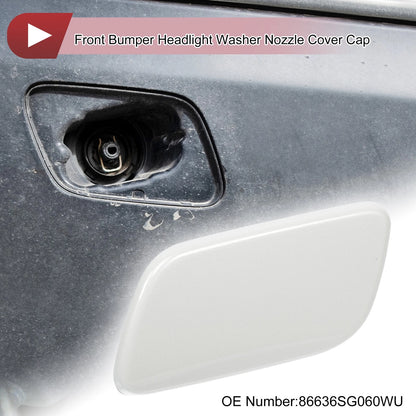 Front Left Washer Nozzle Cover Cap for Subaru Forester (2013–2015) White