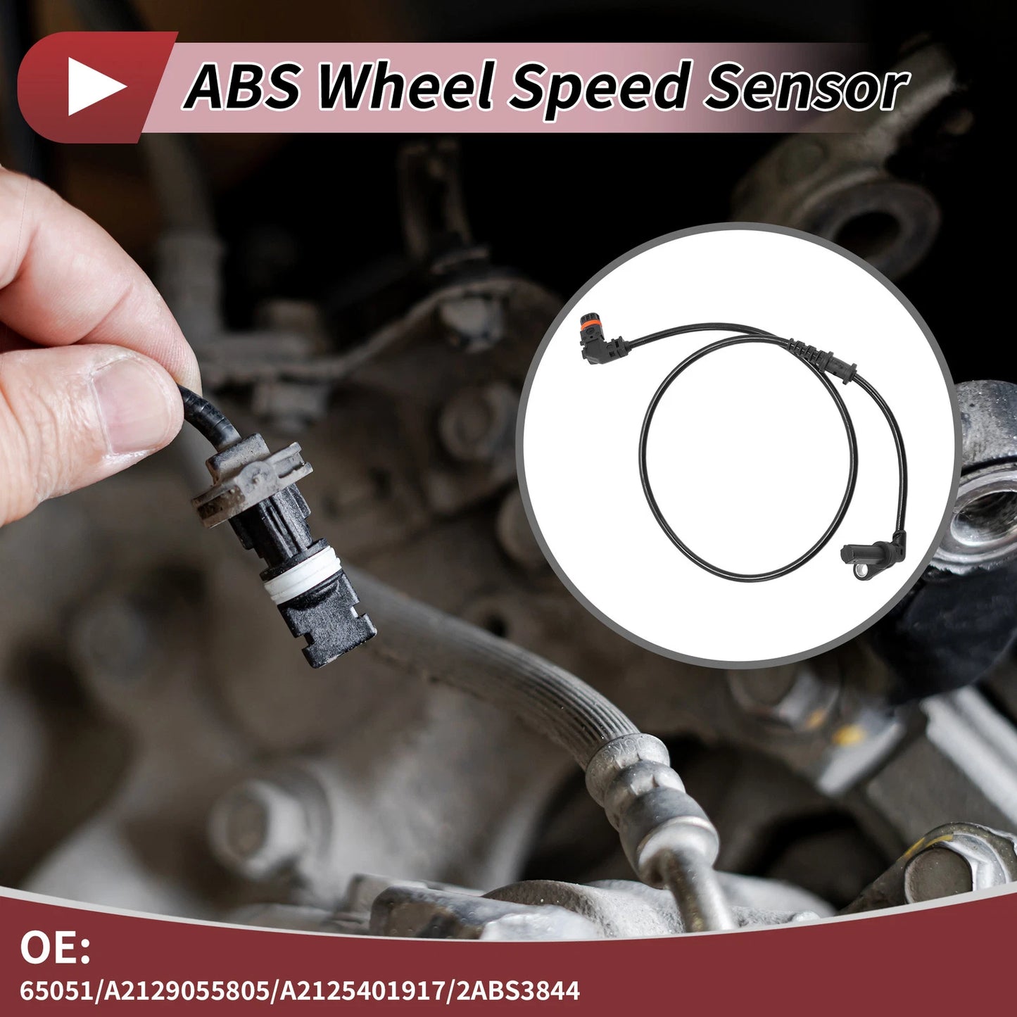 ABS Wheel Speed Sensor No. 65051/A2129055805 for Mercedes-Benz E400 (2014–2016)