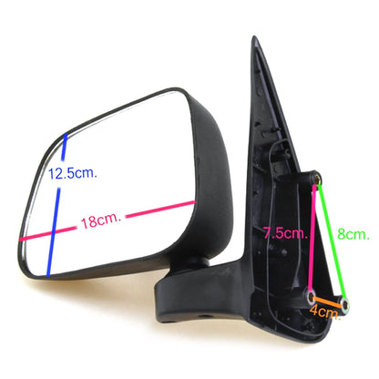 Set of 2 Manual Black Door Mirrors for Toyota Hilux MK5 (1997–2005)