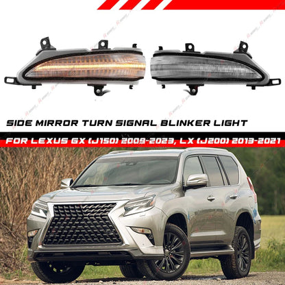 Dynamic Wing Mirror Blinker Turn Signal Lights for Lexus GX (2009–2023)