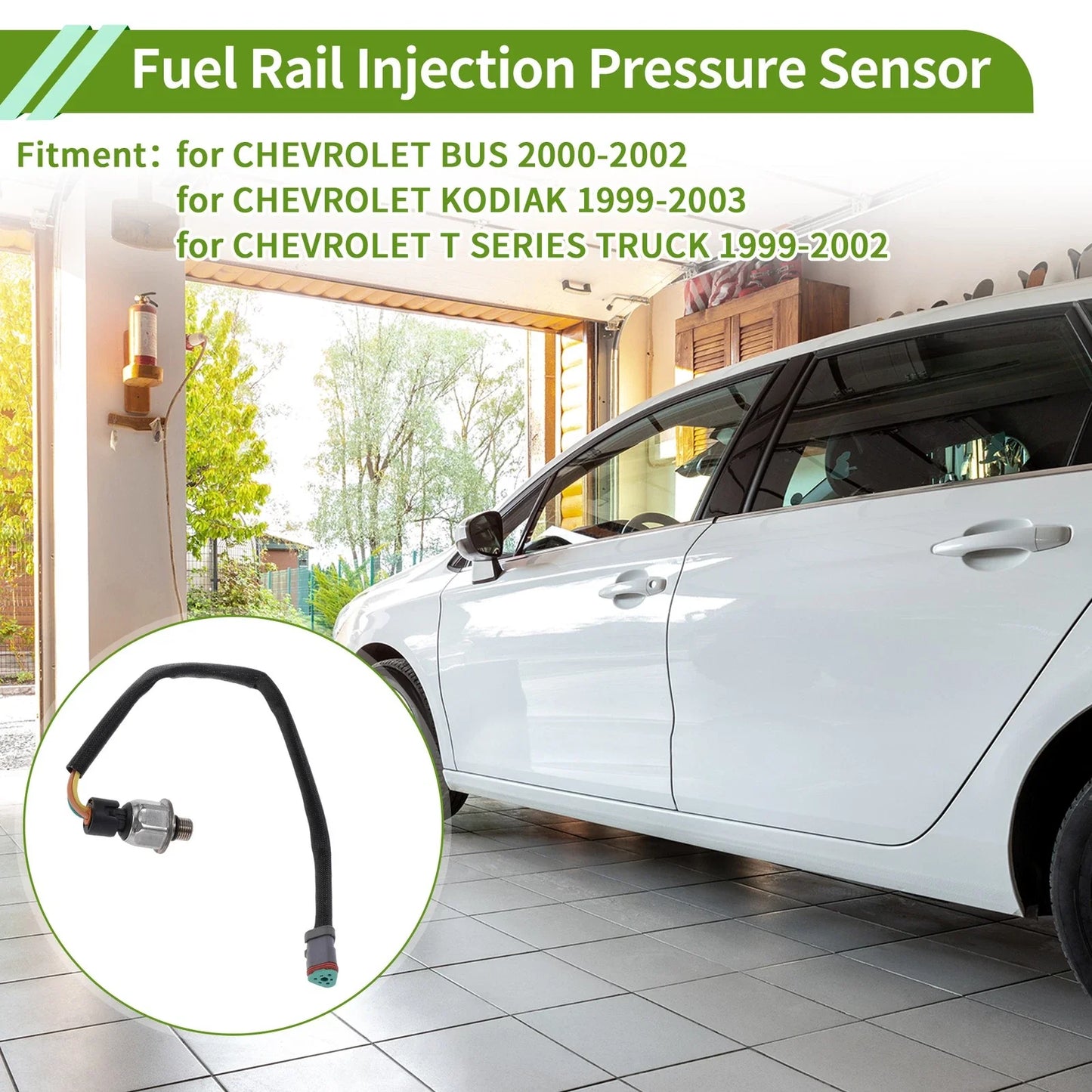 Fuel Injection Pressure Sensor for Chevrolet Bus (2000-2002) 1 x Sensor
