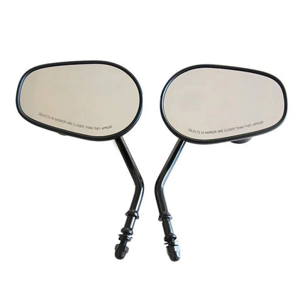 Black Motorcycle Rear View Side Mirrors for Harley Davidson