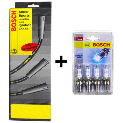 2 x Spark Plugs + Leads for Toyota Hilux (1983–1990)